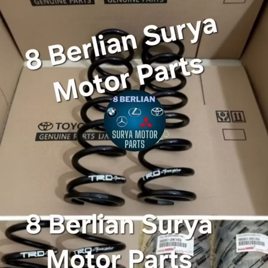 Coil Spring Per Keong Belakang Toyota Fortuner Innova Hilux TRD VNT 2005-2015 Original