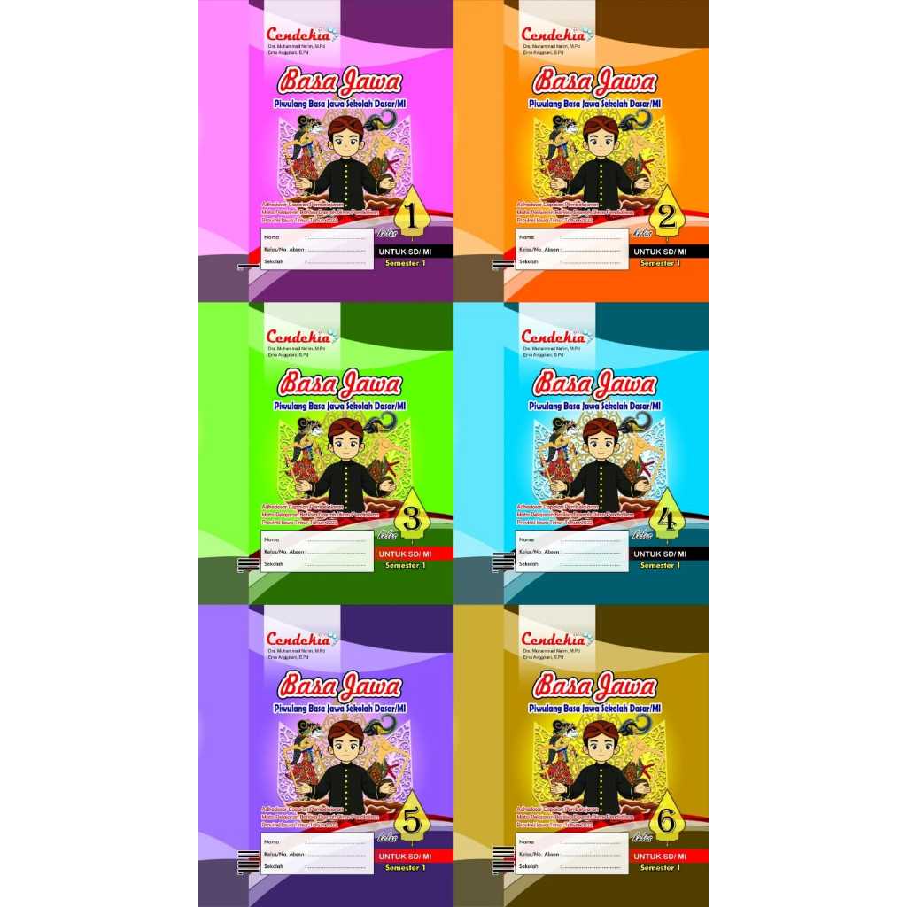 Modul Pendamping Basa Jawa SD/Mi Semester 1 Kelas 1-6//Buku Pendamping Basa Jawa//PUSTAKA CENDEKIA