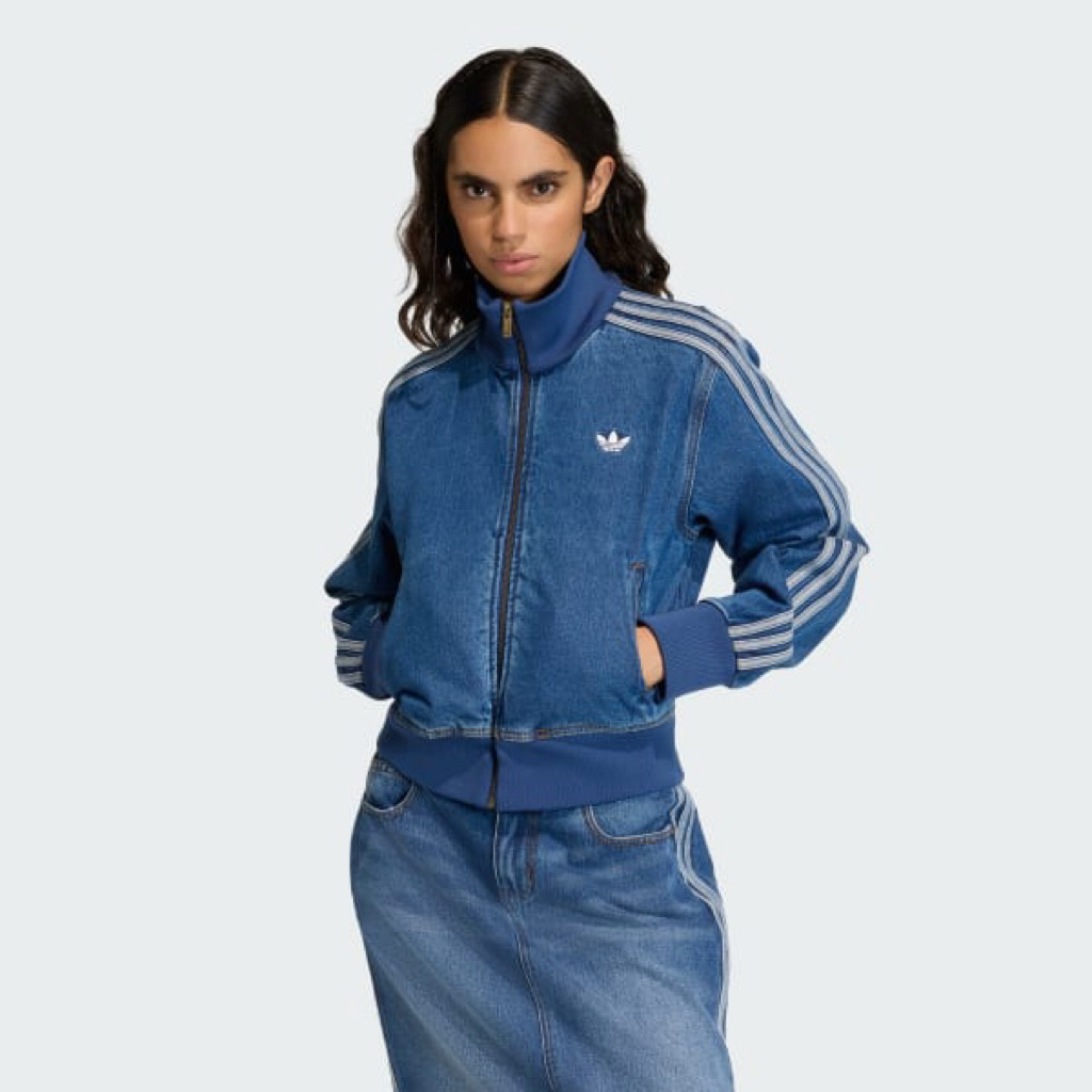Adidas firebird track top denim Jacket