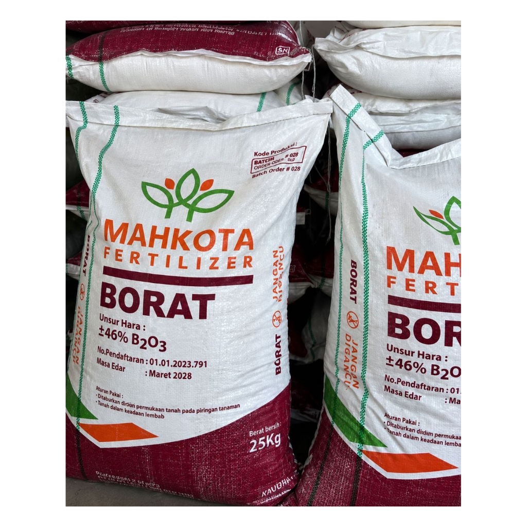 Pupuk Borate/borat MAHKOTA Kemasan 25Kg 100% Original