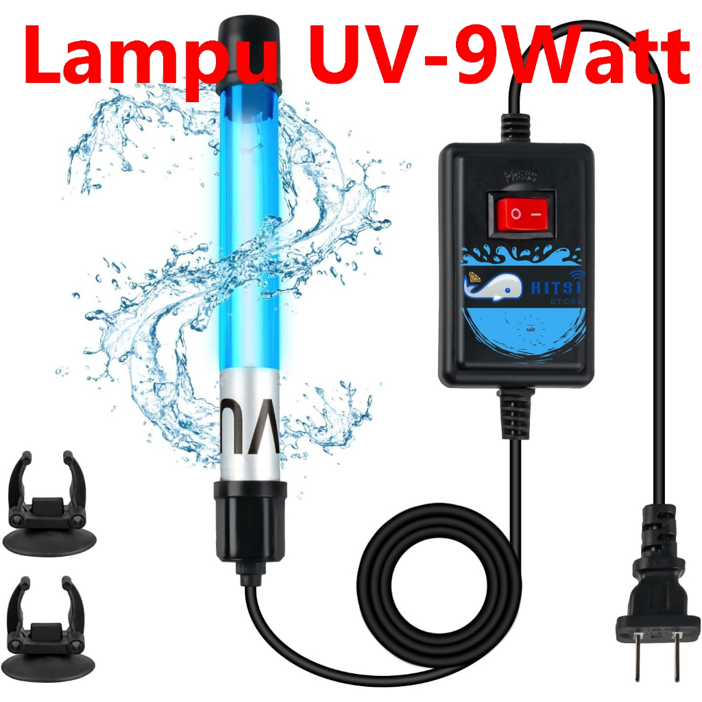LAMPU UV AQUARIUM 9 WATT NIKITA STAR / LAMPU UVC NIKITA STAR 9 Watt 9W / NS-UV 9Watt