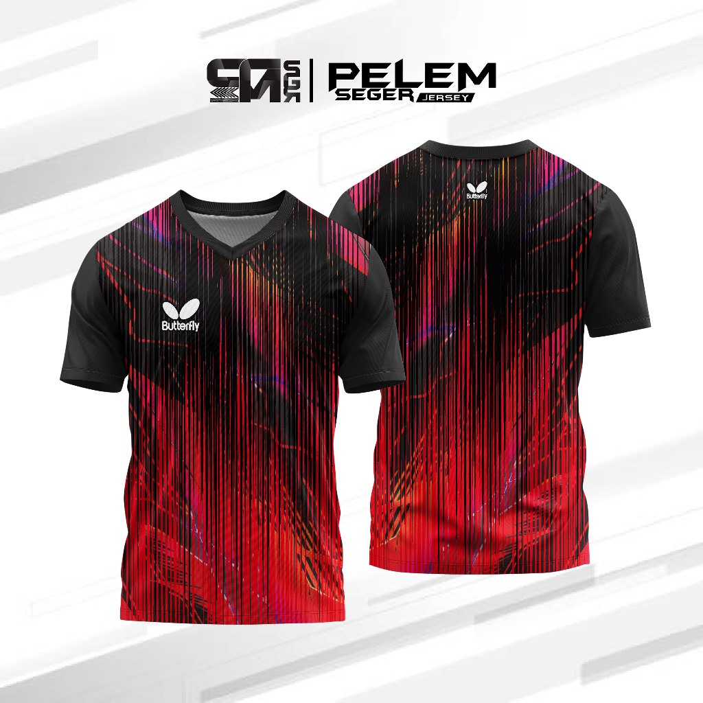 jersey baju kaos pingpong | tenis meja | badminton | sepak takraw costum satuan dan nama