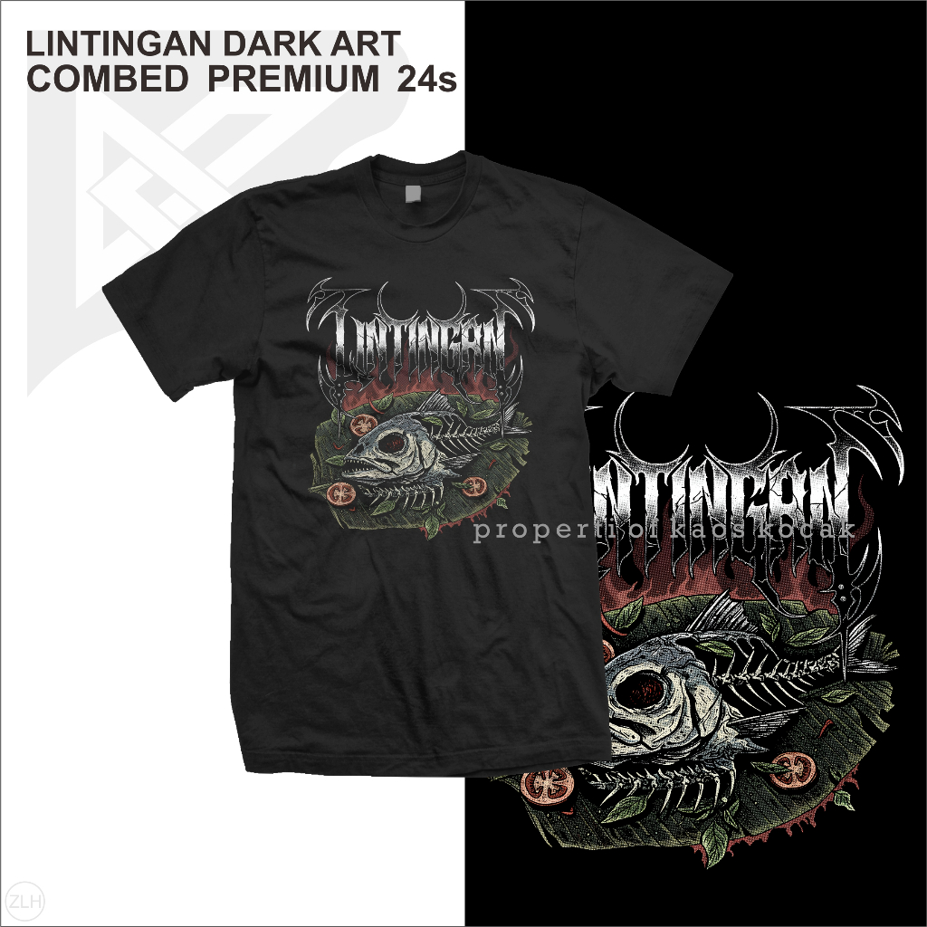 KAOS LINTINGAN DARK ART PREMIUM - Cotton Combed 24s - DTF Ink