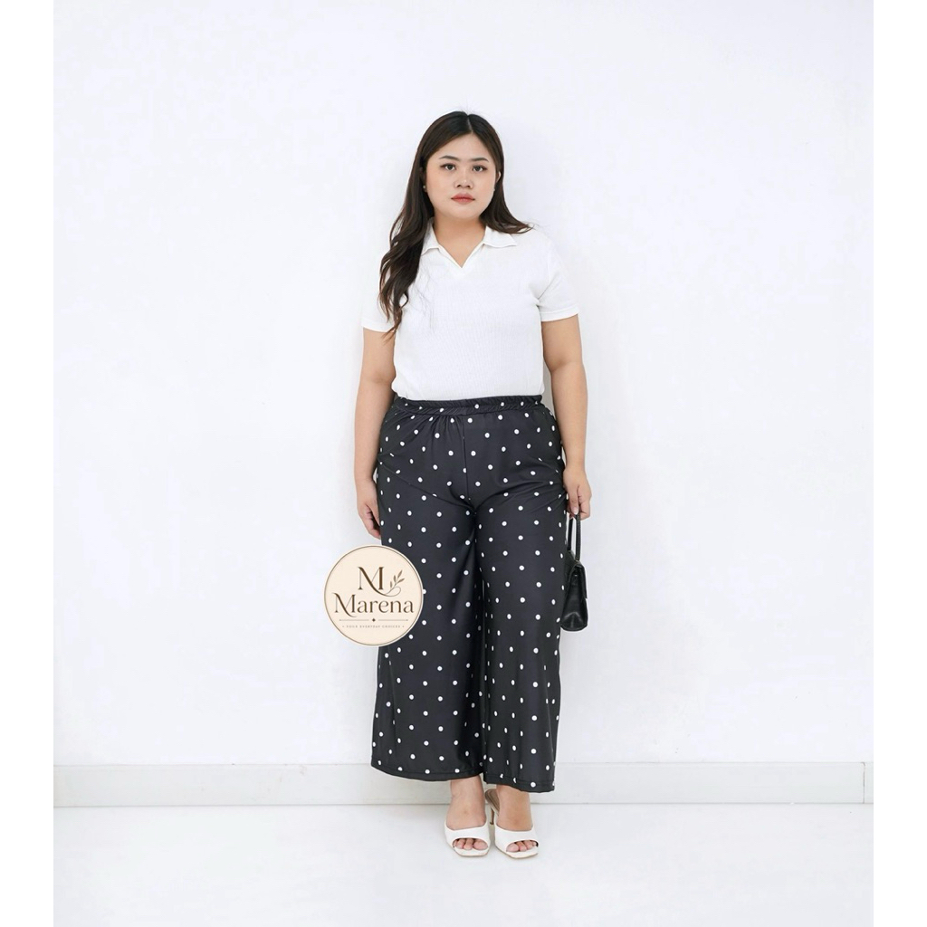 NEW ARRIVAL Marena Emi Celana Polkadot Wanita / Celana Onde Onde Jumbo / Celana Wanita / Celana Hami
