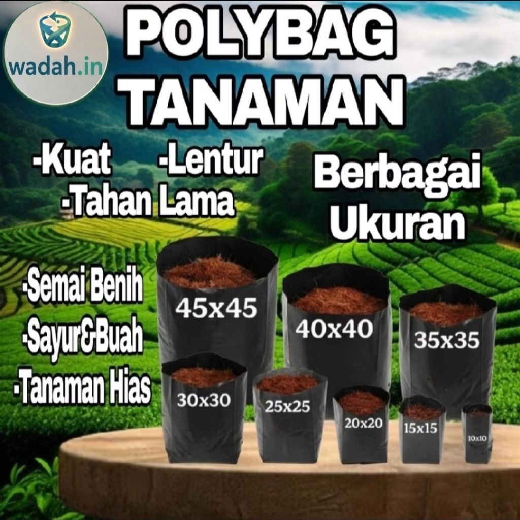 polybag tanaman - polibag tanaman - polybag semua ukuran - polybag berkualitas - plastik tanaman