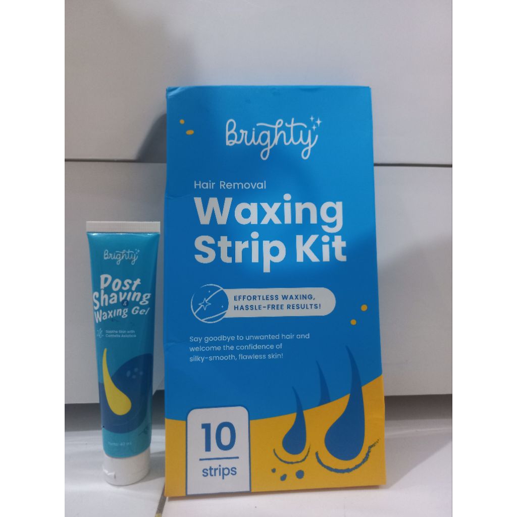 preloved brighty waxing strip kit 6 pcs