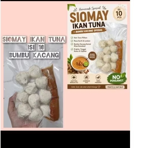 siomay ikan tuna isi 10 plus bumbu kacang