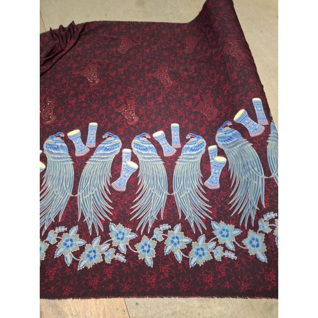 KAIN BATIK SEMI SUTRA | BATIK SUTRA MOTIP PAPUA PREMIUM By Legenda Mas