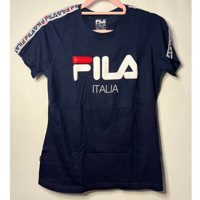 Baju tahirt navy blue Fila original