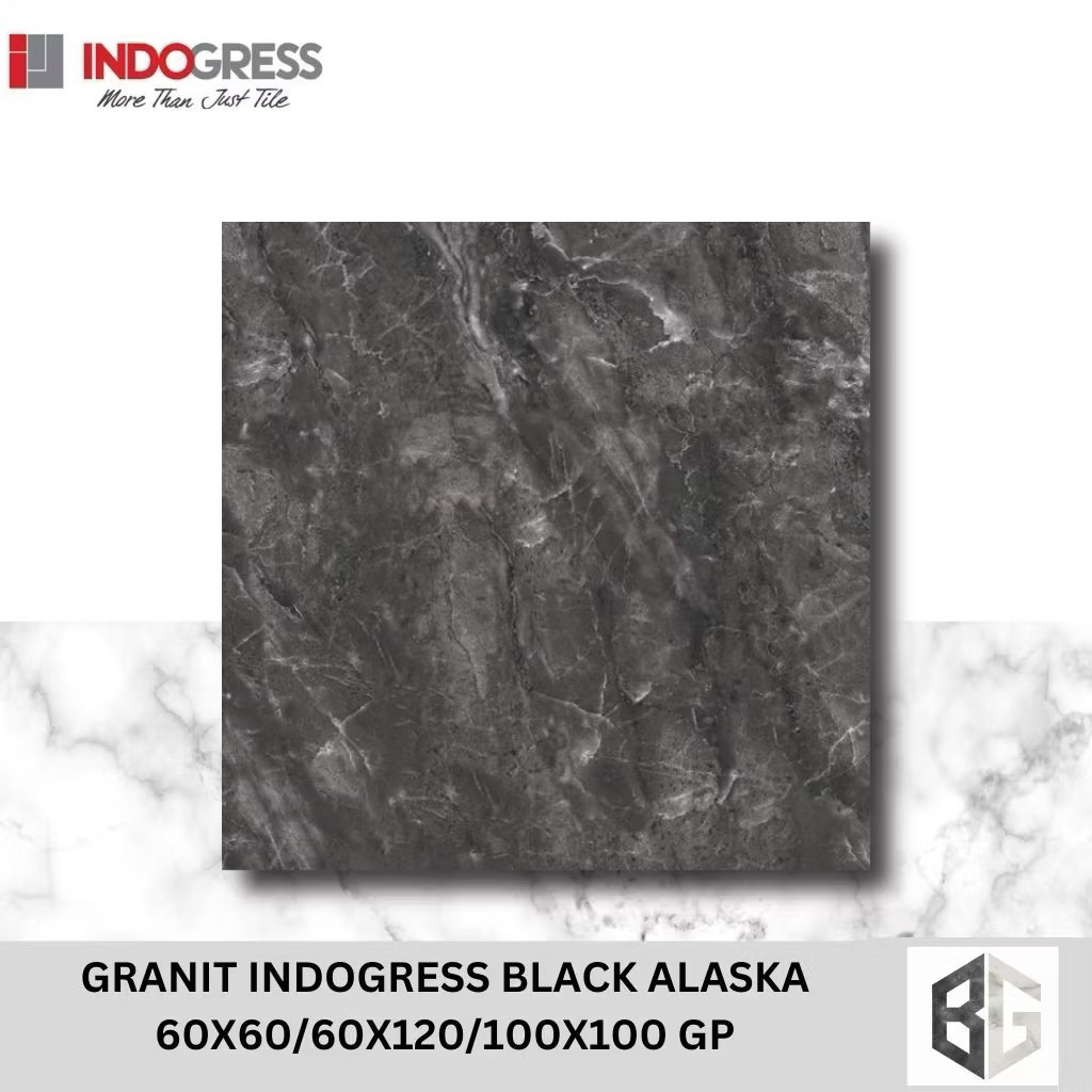 GRANIT INDOGRESS Black Alaska 60x60 / 60x120 / 100x100 Glazed polished