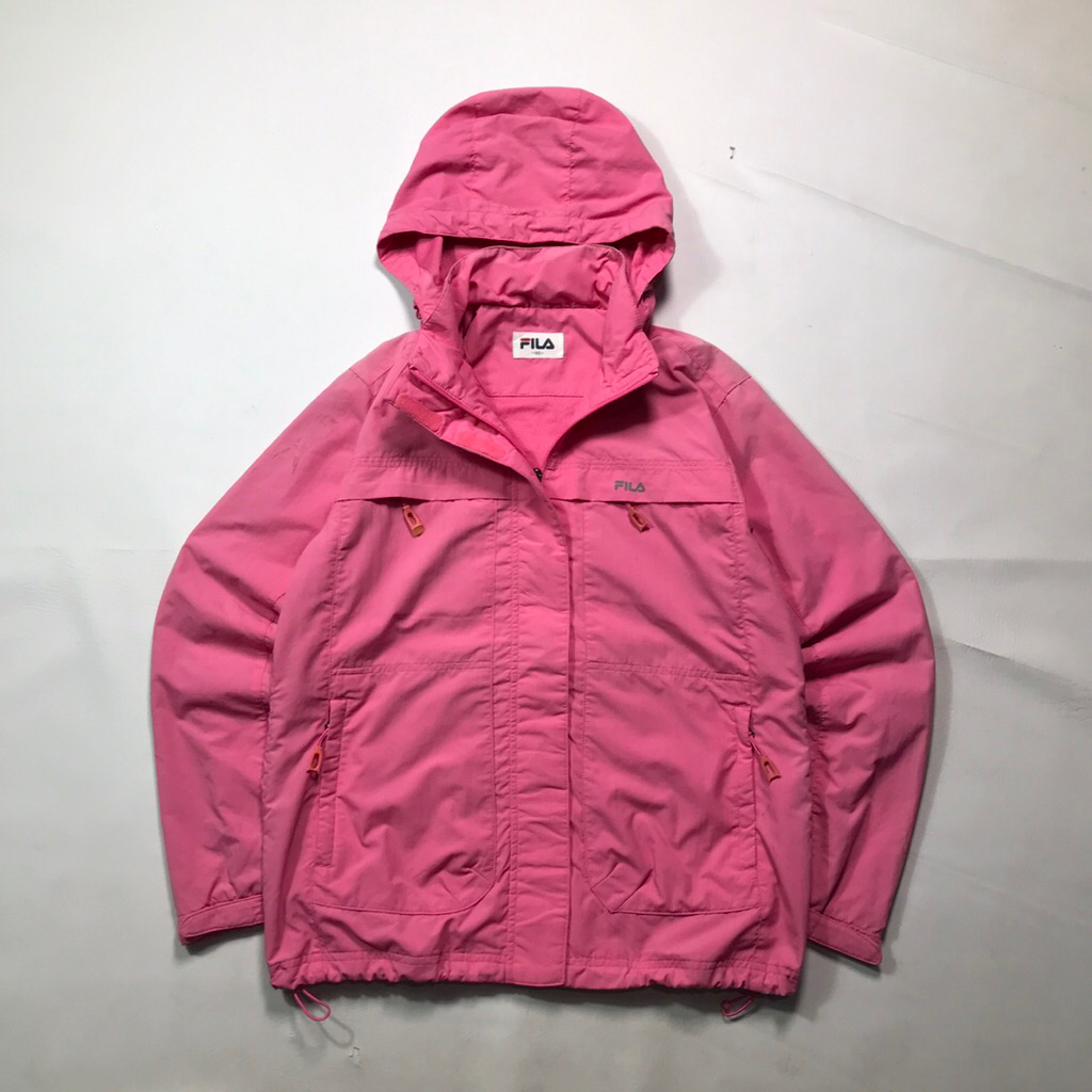 jacket outdoor gunung winproof fila