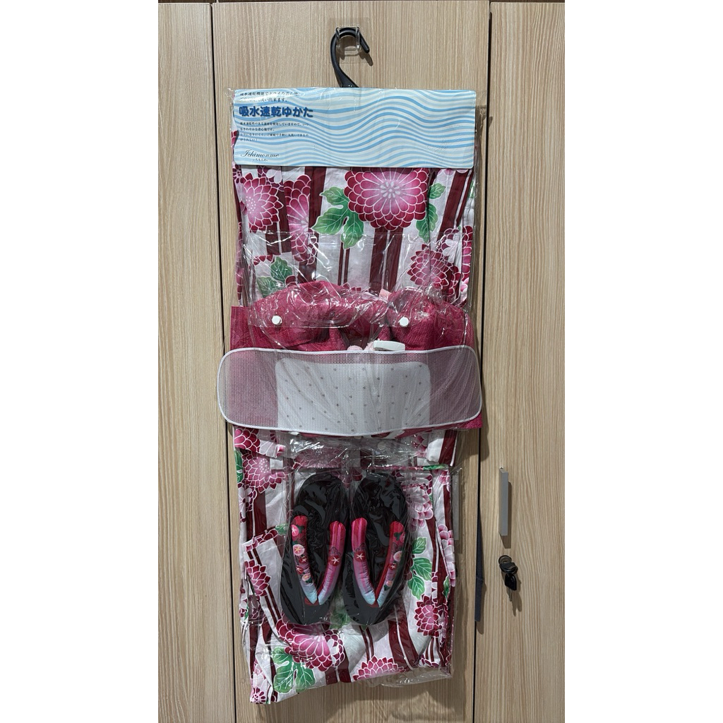 SET LENGKAP YUKATA PITA PINK