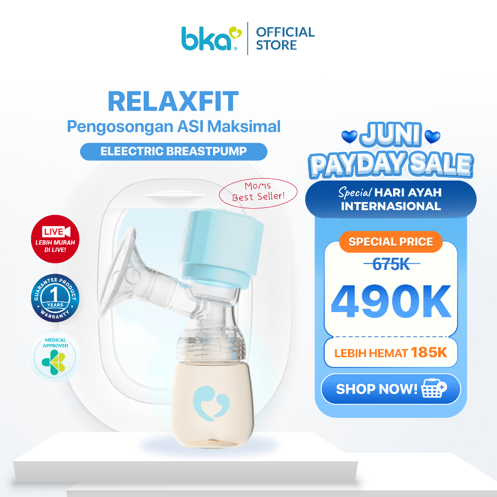 Pompa ASI Elektrik BKA RelaxFit  | Breast Pump Electric | Pumping ASI | Pompa ASI BKA | Pumping ASI 