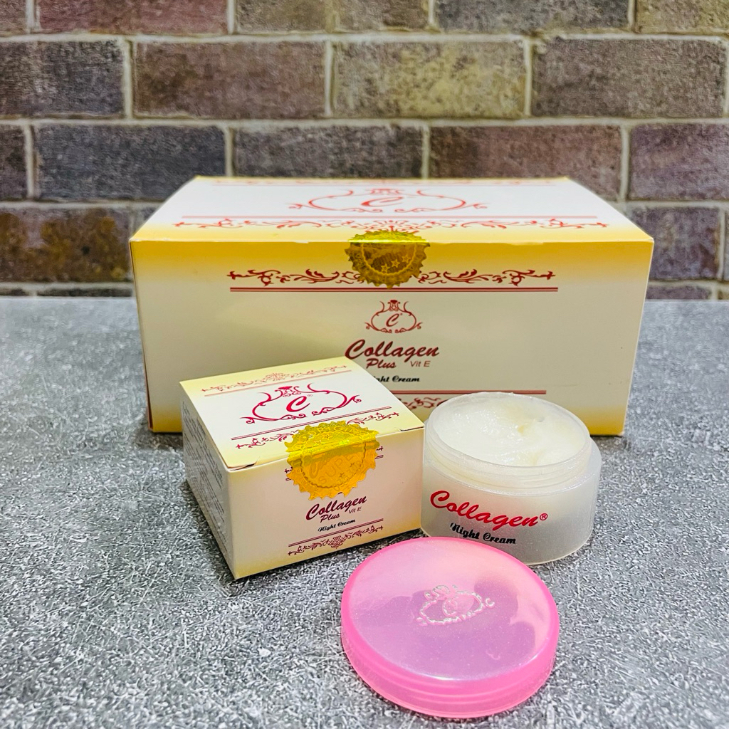 Collagen krim pencerah wajah (malam)