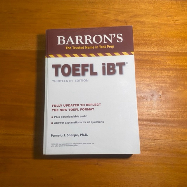 Buku TOEFL Barron's TOEFL iBT Original (Thirteenth Edition) Preloved like New