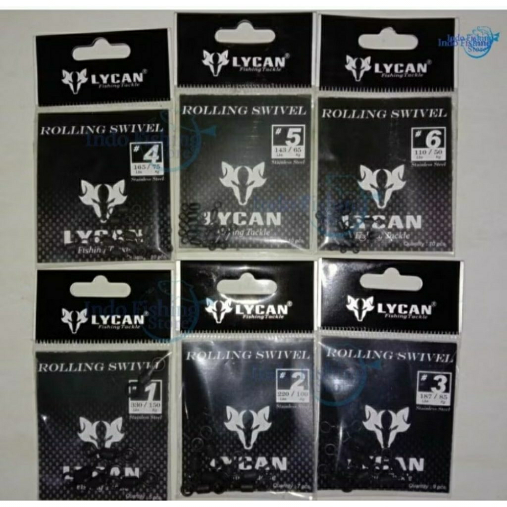 LYCAN Rolling Swivel for fishing tackle. Rolling Swivel Lycan
