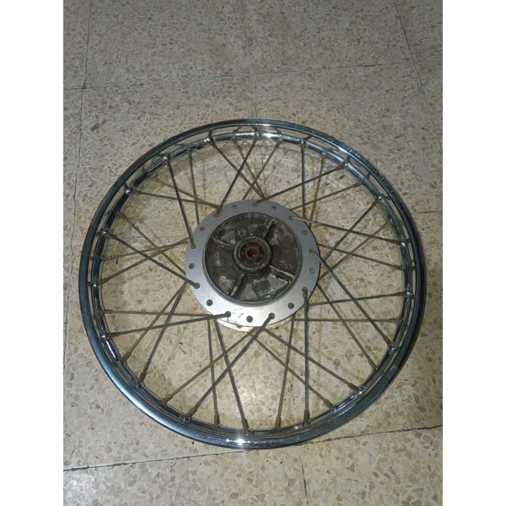 Velg Ruji Belakang Yamaha Jupiter MX Old Tromol Ori ( Rumah laher longgar ) Ring 17 Bekas