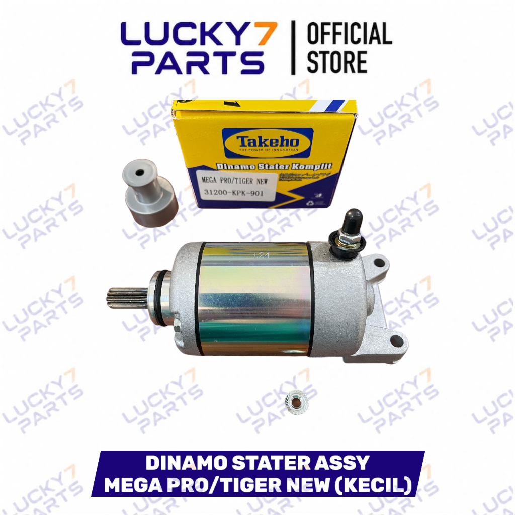DINAMO STATER KOMPLIT MOTOR MEGA PRO/TIGER NEW (KECIL) KEH / 31200-KPK-901 (TAKEHO)