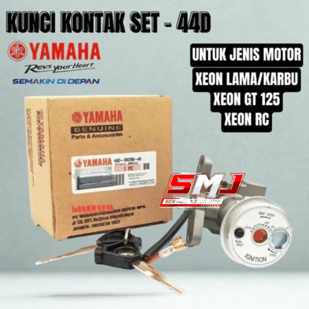 44D-XH250-01 ORIGINAL KUNCI KONTAK SET 44D KUNCI MOTOR YAMAHA XEON LAMA, XEON KARBU, XEON GT 125, XE
