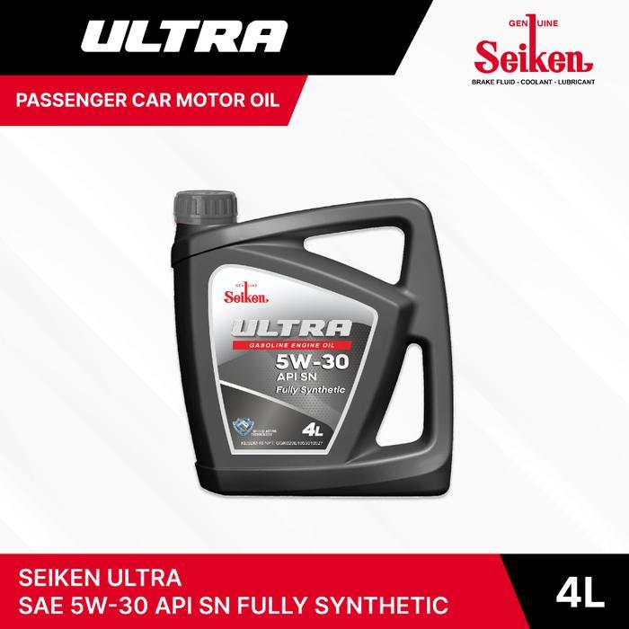OLI MESIN MOBIL FULL SYNTHETIC - SEIKEN ULTRA 5W-30 API SN GF 5 Original 4 Liter STANDARD GM DEXOS 1