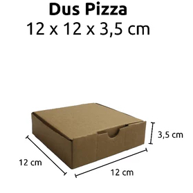 Dus Pizza Dus Packing Kardus Baju Coklat Polos 12 x 12 x .5 cm