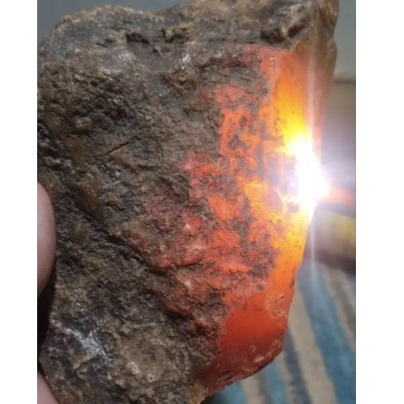 Bahan Batu Akik Anggur Kulit Air Natural