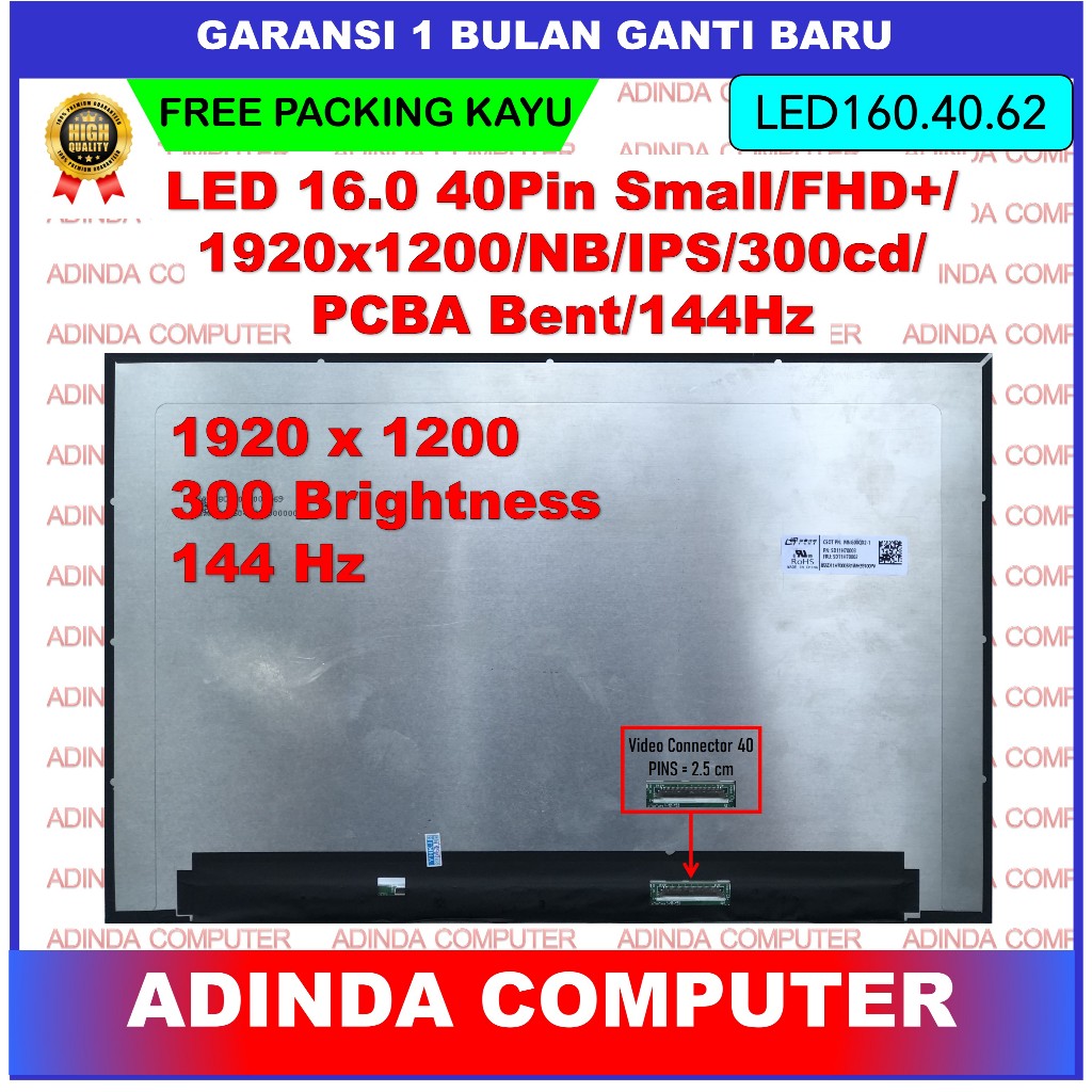 LCD LED Asus Gaming V16 V16 V3607 V3607VU V3607VJ FHD+ MNG007QX2-1