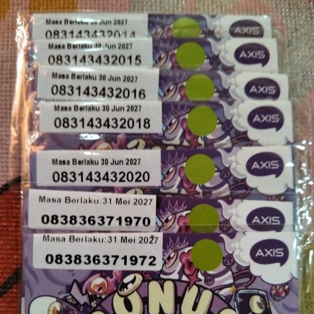 Nomor Cantik Axis Seri Tahun