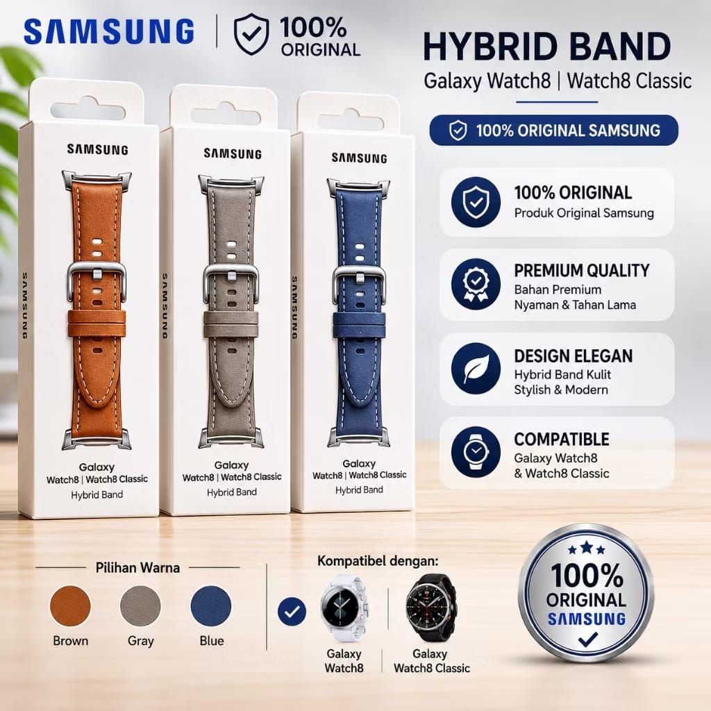 Strap hibryd leather watch 8 ori copotan watch 8 classic