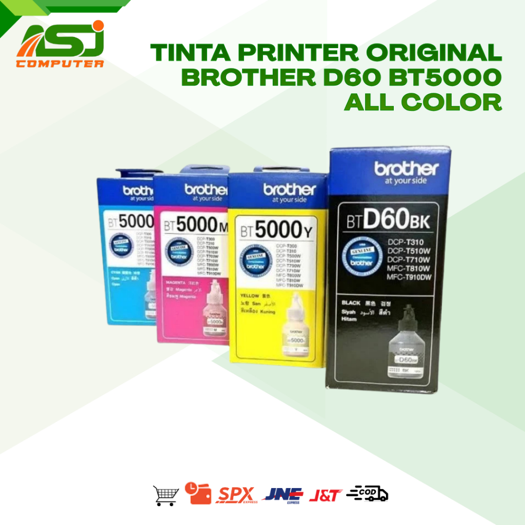TINTA PRINTER ORIGINAL BROTHER D60 BT5000