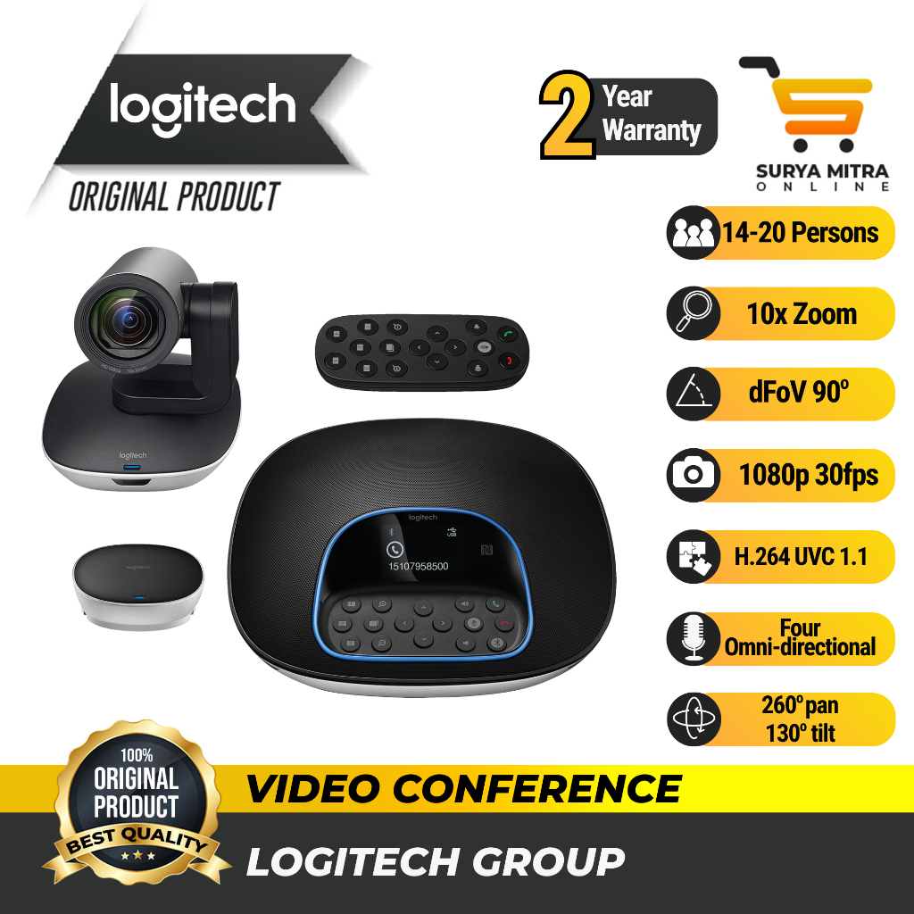 Logitech Group Video Conference - Garansi Resmi