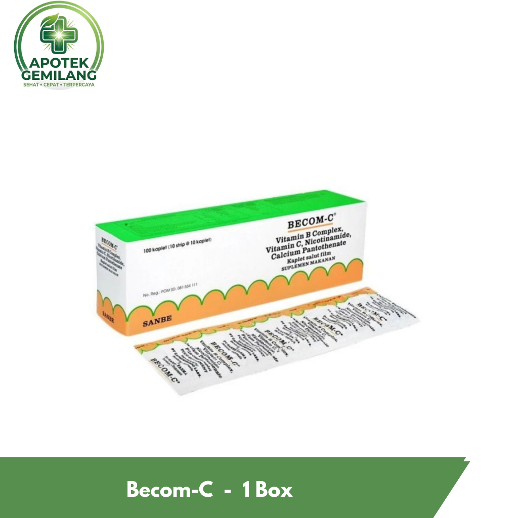 Becom-C untuk Kebutuhan Multivitamin Tubuh -1 Box