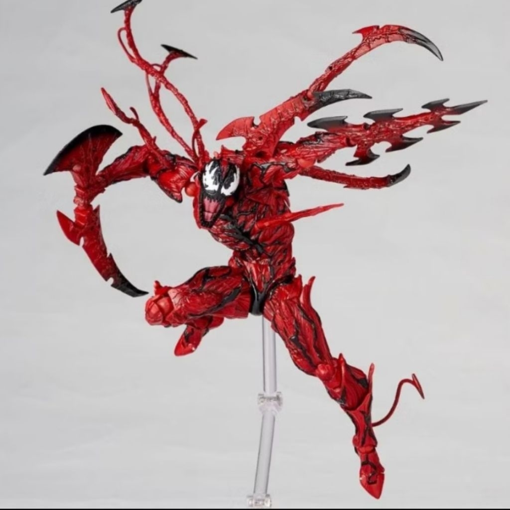 revoltech red venom spiderman figure
