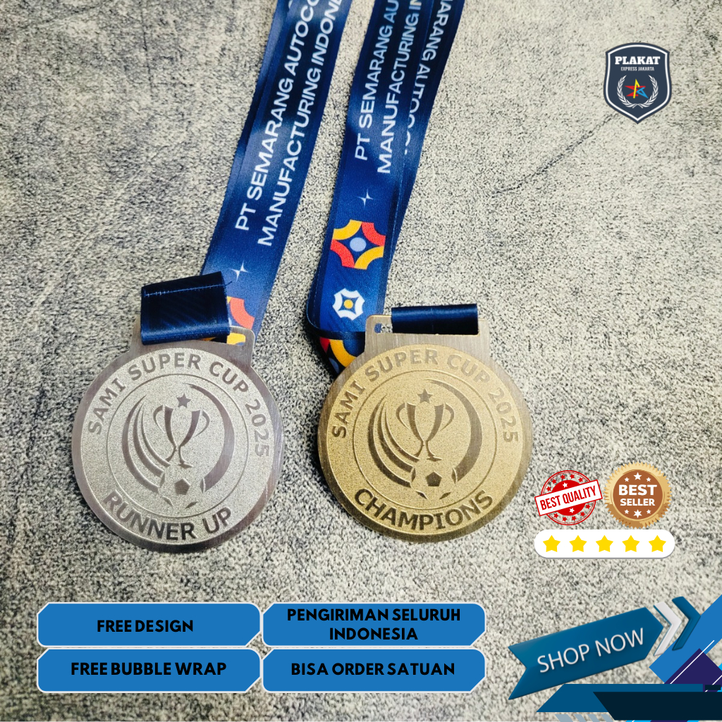 Medali Custom, Medali Kuningan / Logam, Medali Juara Lomba