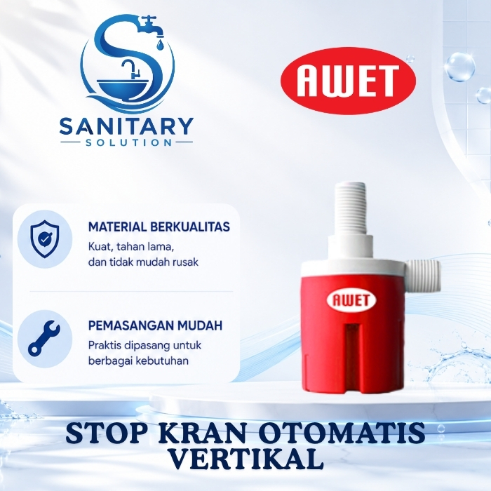 Stop Kran Otomatis Vertikal TA01 AWET / Stop Kran Toren / Stop Kran Otomatis Tandon - Horizontal