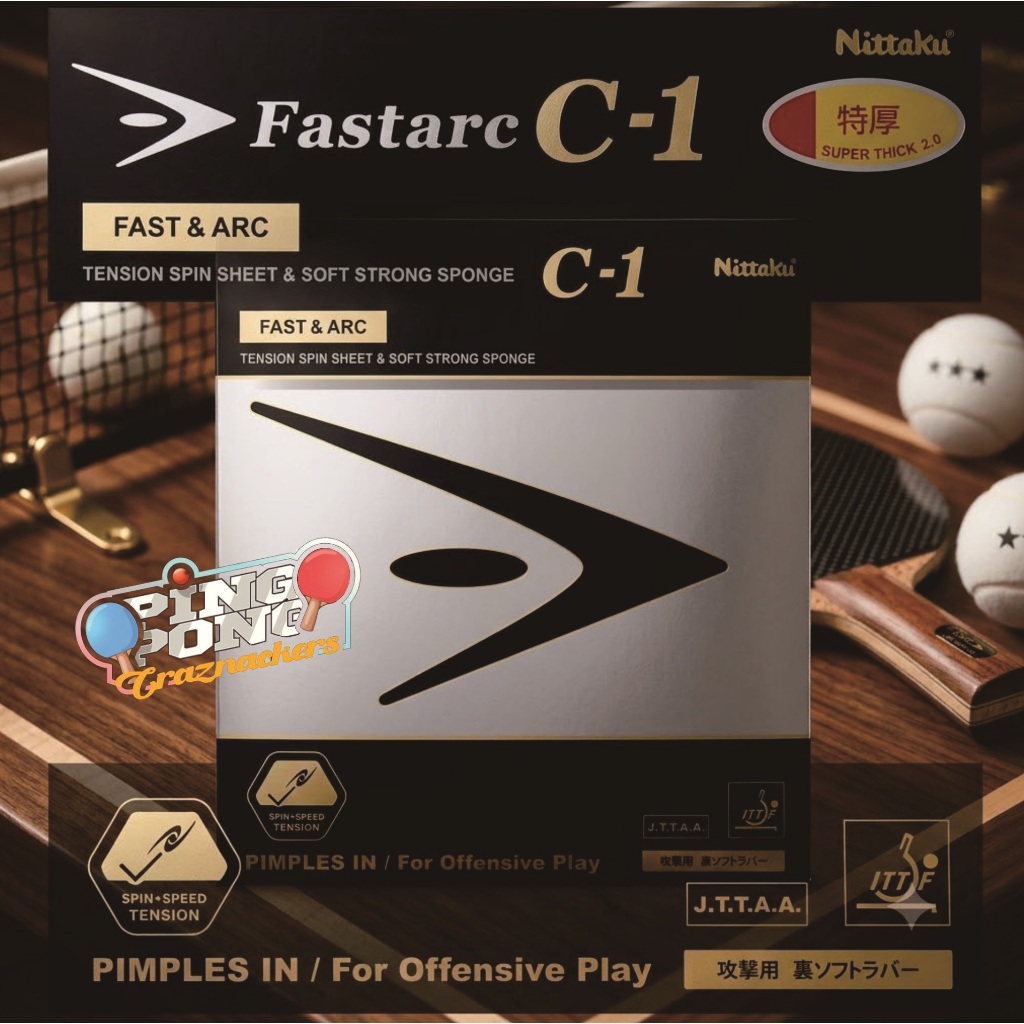 Nittaku Fastarc C1 - Karet Tenis Meja