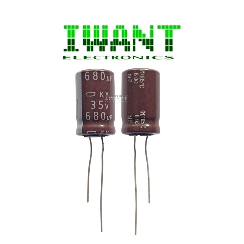 680UF 35V CAPASITOR ELCO 680UF 35 VOLT 105°C KAPASITOR ELKO 680UF 35V