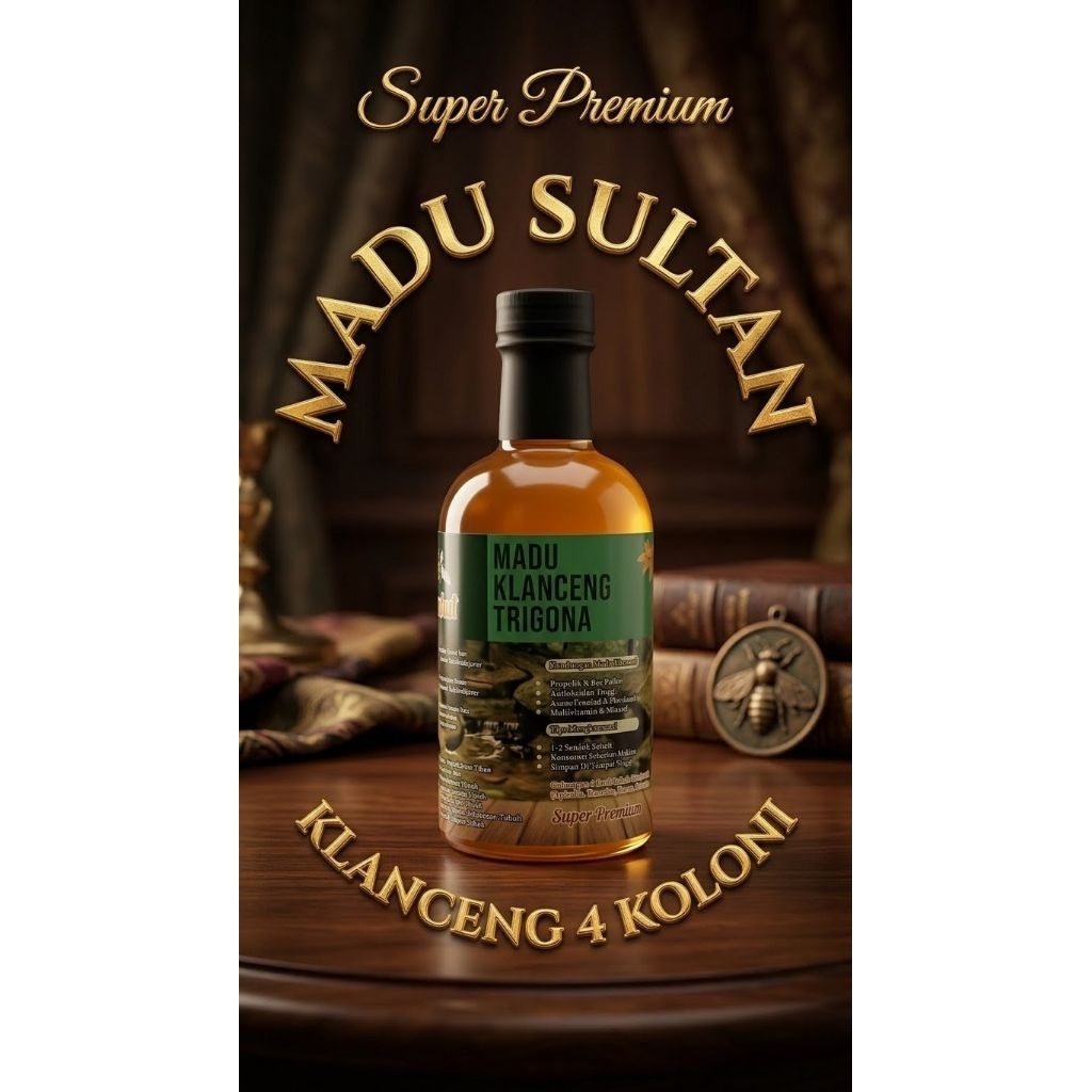 Madu Sultan | Lebah Klanceng 4 Koloni | 500ml