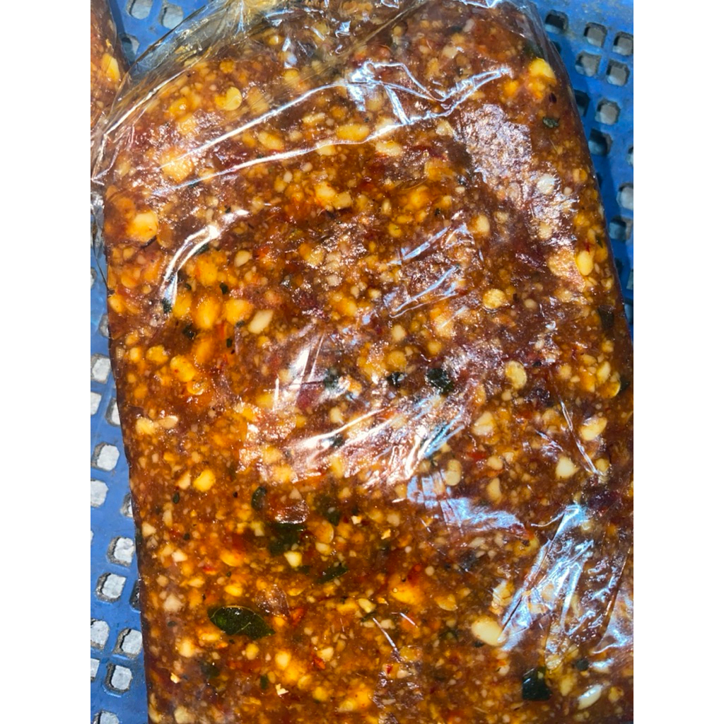 sambel pecel daun jeruk madiun 1kg/ sambel pecel pedas legit/ sambel pecel madiun/ sambel kacang