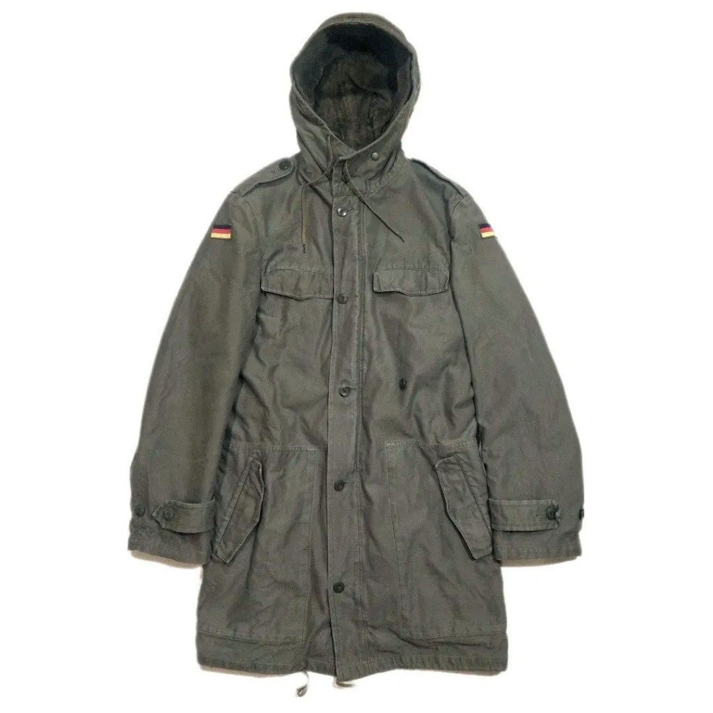 Parka Moleskin Schwarz Jerman Military Double Liner