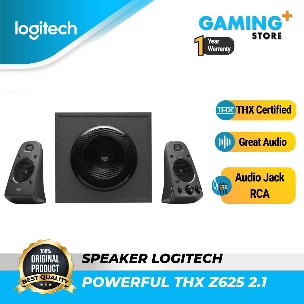 Logitech Z625 / Z 625 Speaker System With Subwoofer And Optical Input