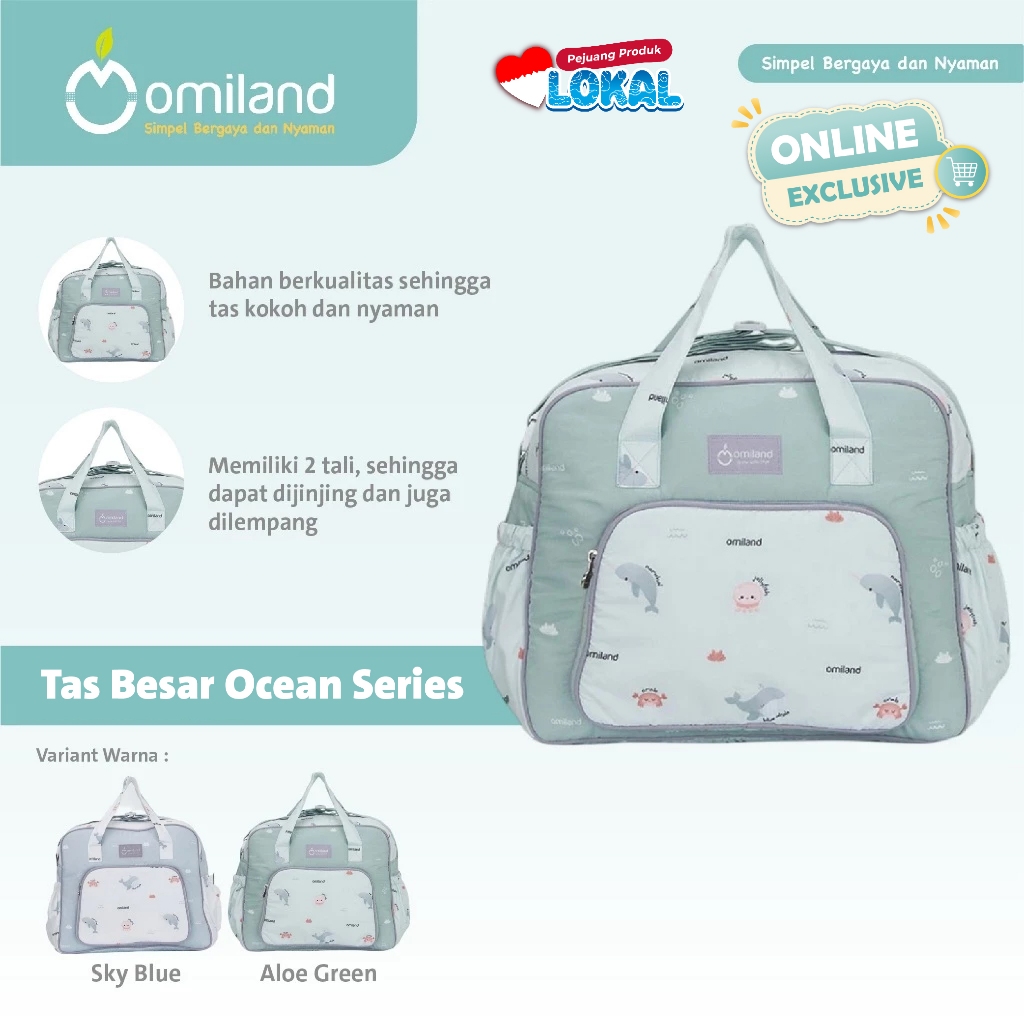 Omiland Tas Bayi Besar Ocean Series