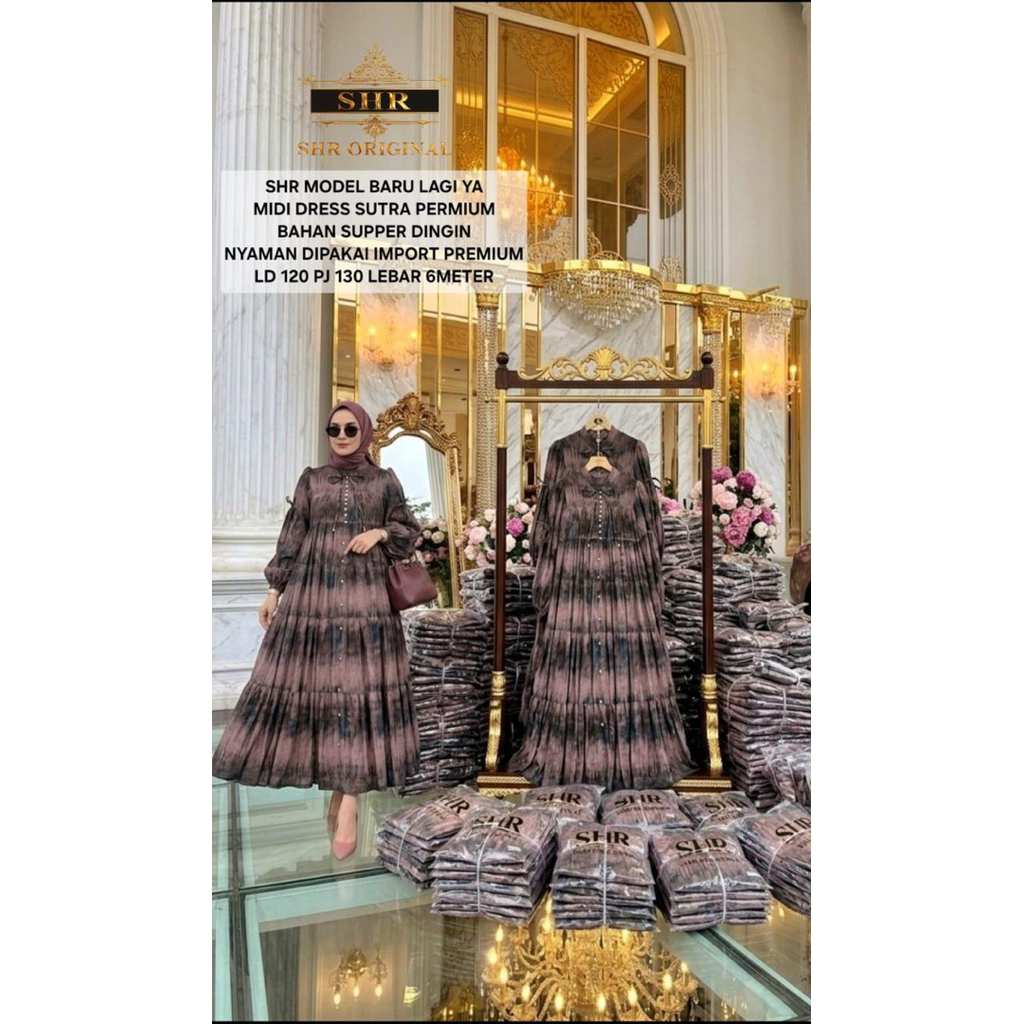 “BY SHR ORI NEW” READY MIDI DRESS JUMBO ASOKA SUTRA PREMIUM BY SHR ORI
