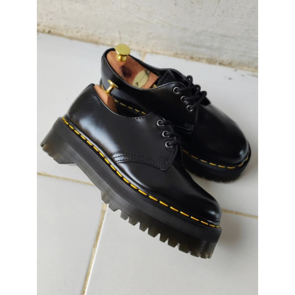 dr martens 1461 quad black smooth size 6UK 39/40 original docmart