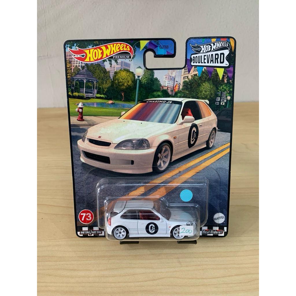 hot wheels boulevard 99 honda civic type r (ek9) putih