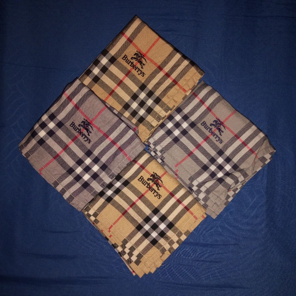 Burberrys Original Handkerchief Nova Check Scarf Branded Luxury Slayer Sapu Tangan