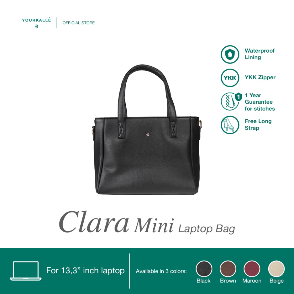 YOURKALLE Clara Mini | Tas Laptop Wanita 13 inch Premium