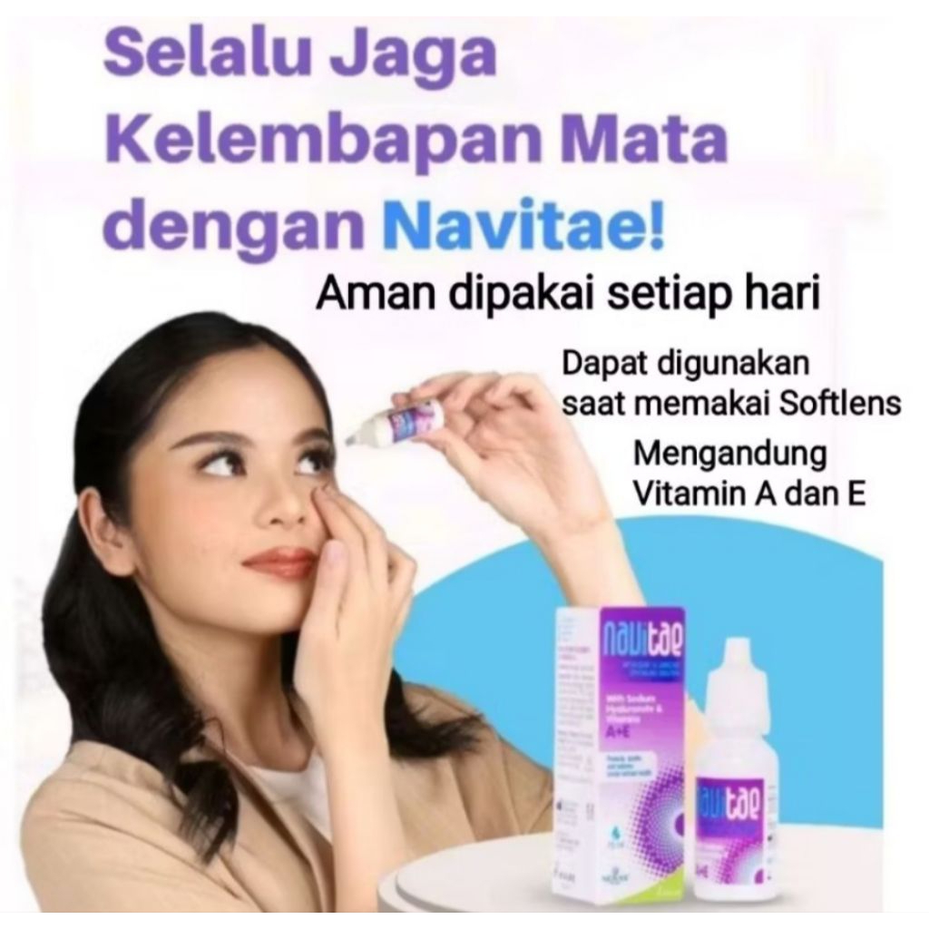 Navitae tetes mata 15ml (melembabkan mata + mengandung vitamin)