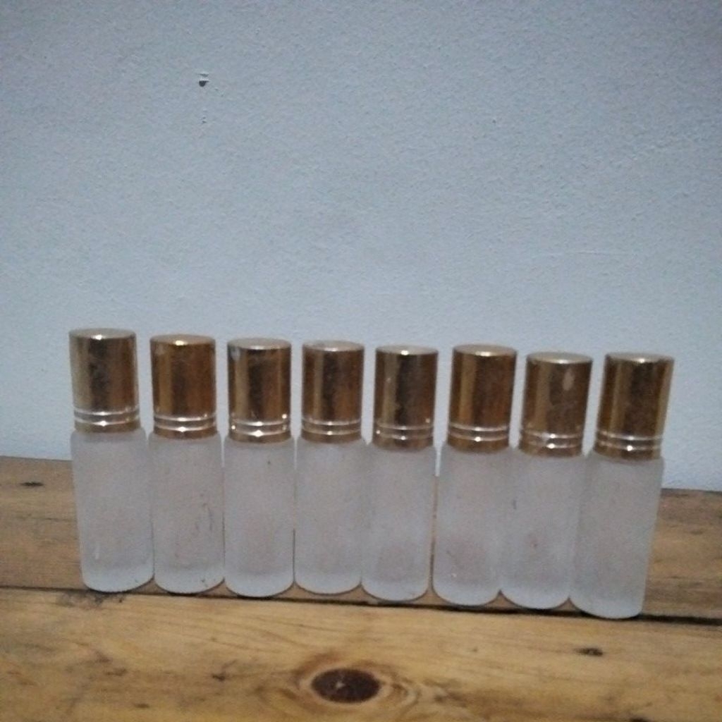 Botol kosong parfum roll on 5 ml lusinan isi (12 pcs)