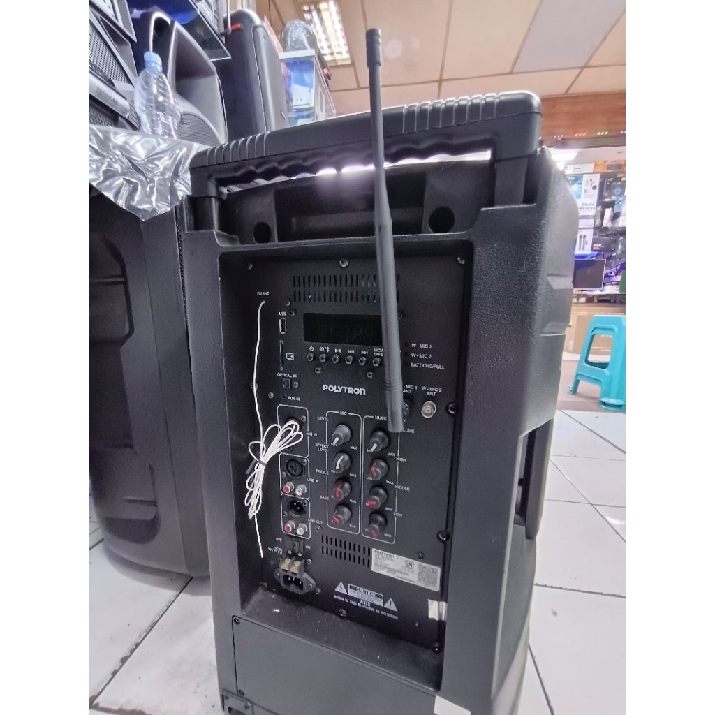 antena portabel speaker polytron